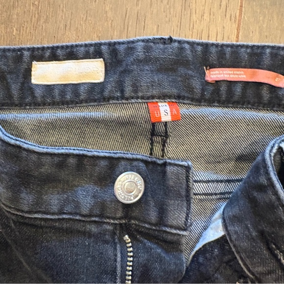 Anthropologie Pilcro $148 The Relaxed Straight Jeans 27/4 Washed black mid rise - Picture 6 of 16